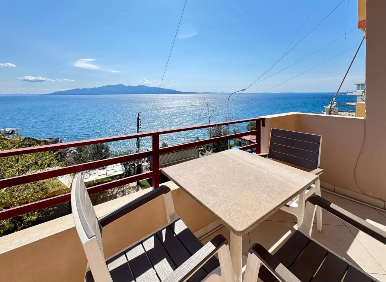 Del Mar Sea View Apartment Saranda Dış mekan fotoğraf