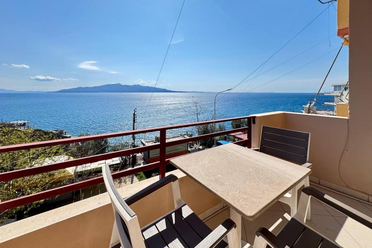 Del Mar Sea View Apartment Saranda Dış mekan fotoğraf